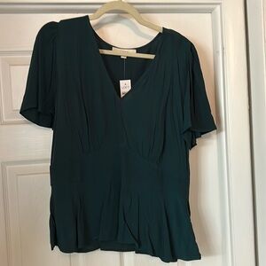 Loft Peplum Blouse size 12 NWT
